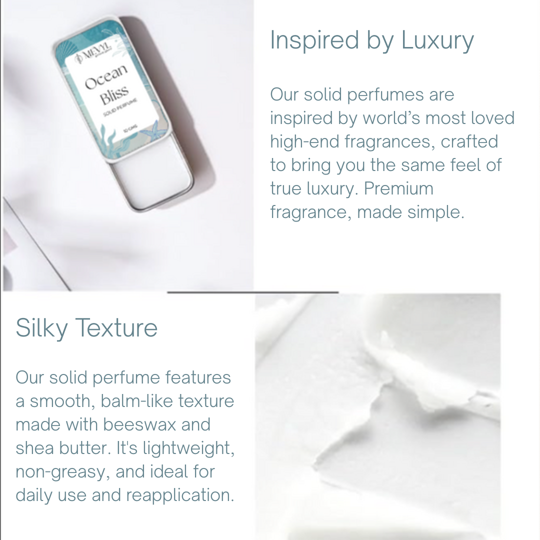 Ocean Bliss-Solid Perfume: Luxury Fragrance